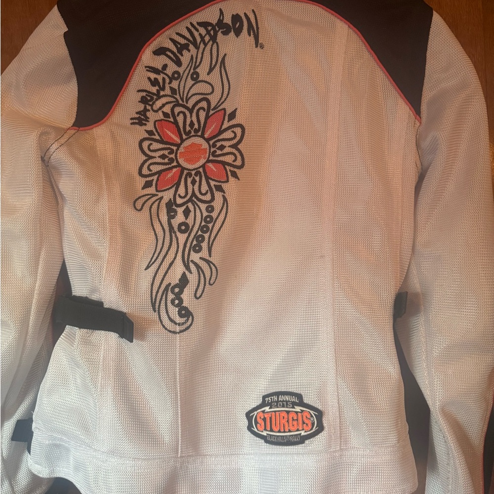 Harley-Davidson Women's White and Black Utility Jacket